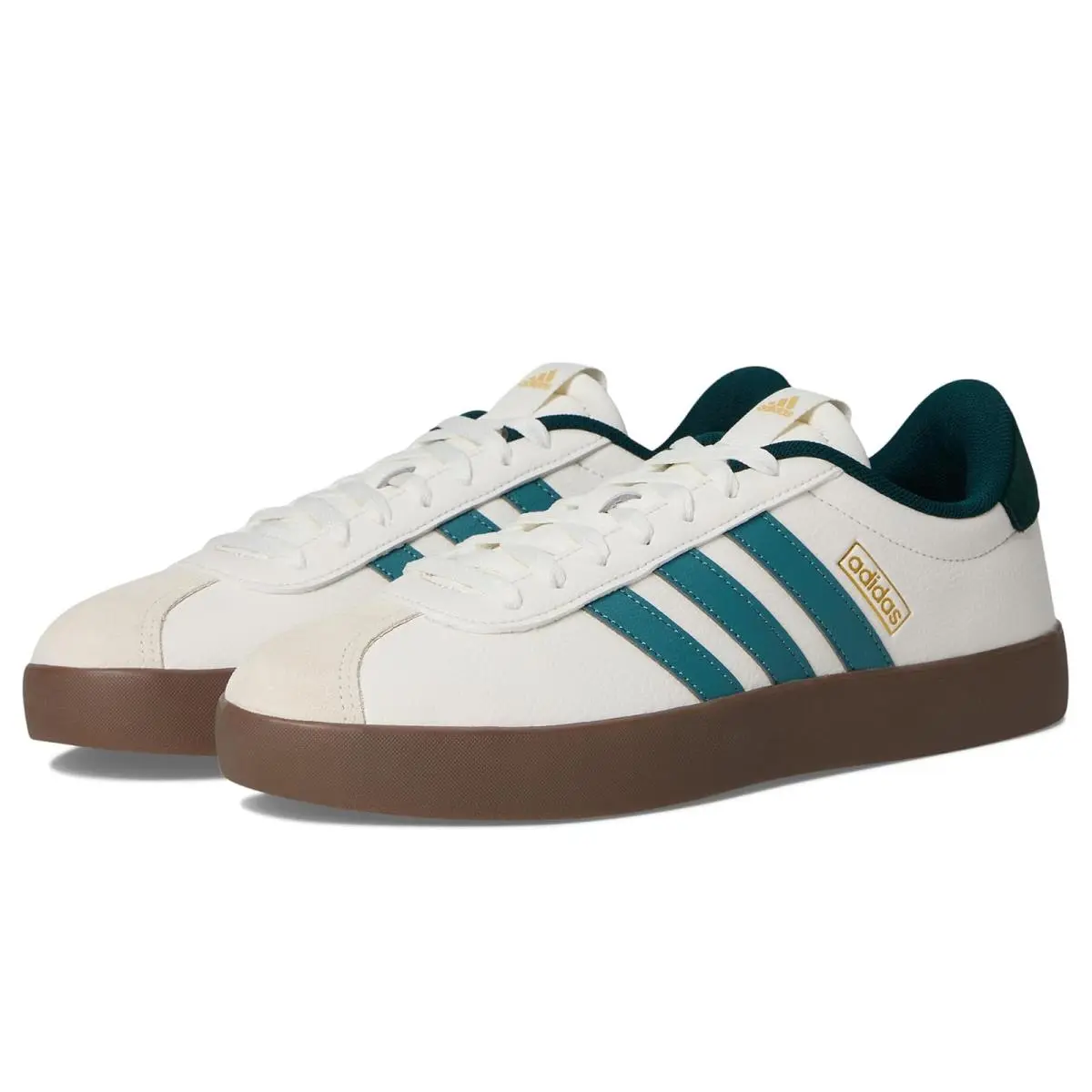 Man`s Sneakers Athletic Shoes  VL Court 3.0 White/Preloved Teal/Aurora Ivy by Adidas