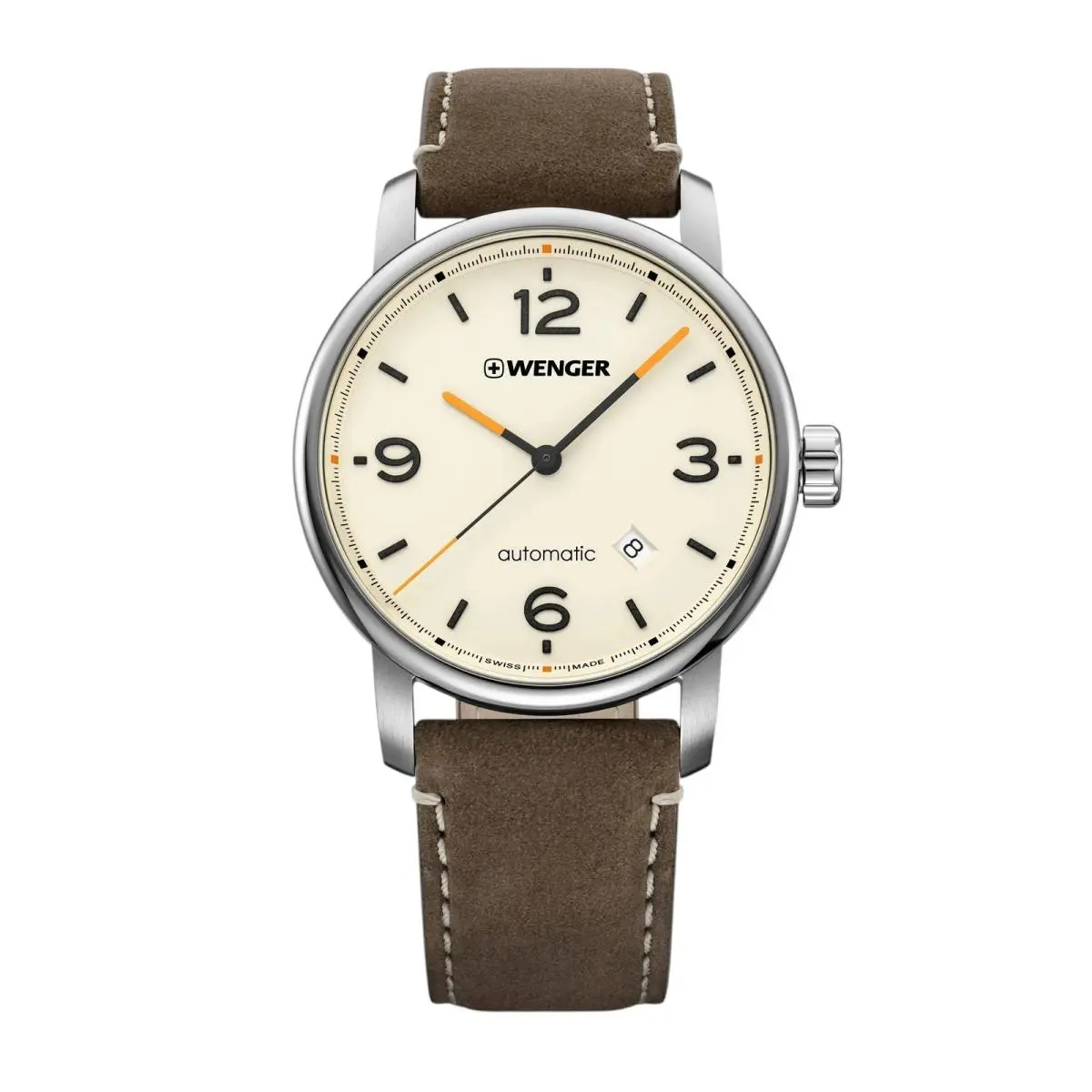 Men`s 01.1746.101 Automatic Urban Metropolitan Cream Dial Watch by Wenger