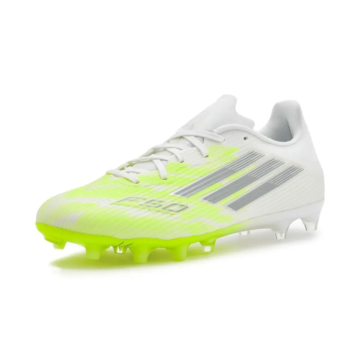 Woman`s  F50 Sparkfusion League Low Firm/artificial Ground Soccer Cleats White/White/Iron Metallic by Adidas