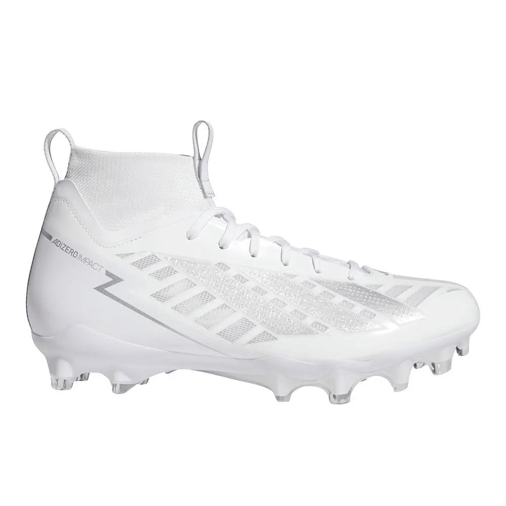 Adizero Impact Ii American Football Cleats Unisex White Sneakers Athletic by Adidas