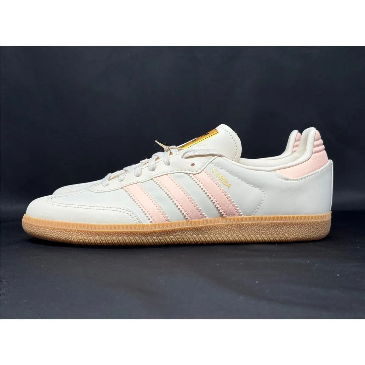 Samba OG Youth Size 7 Womens 8 White Beige Pink Gum Shoes JH7598 Nby by Adidas