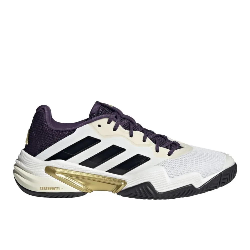 Barricade 13 Tennis Mens White Sneakers Athletic Shoes JR1499 by Adidas