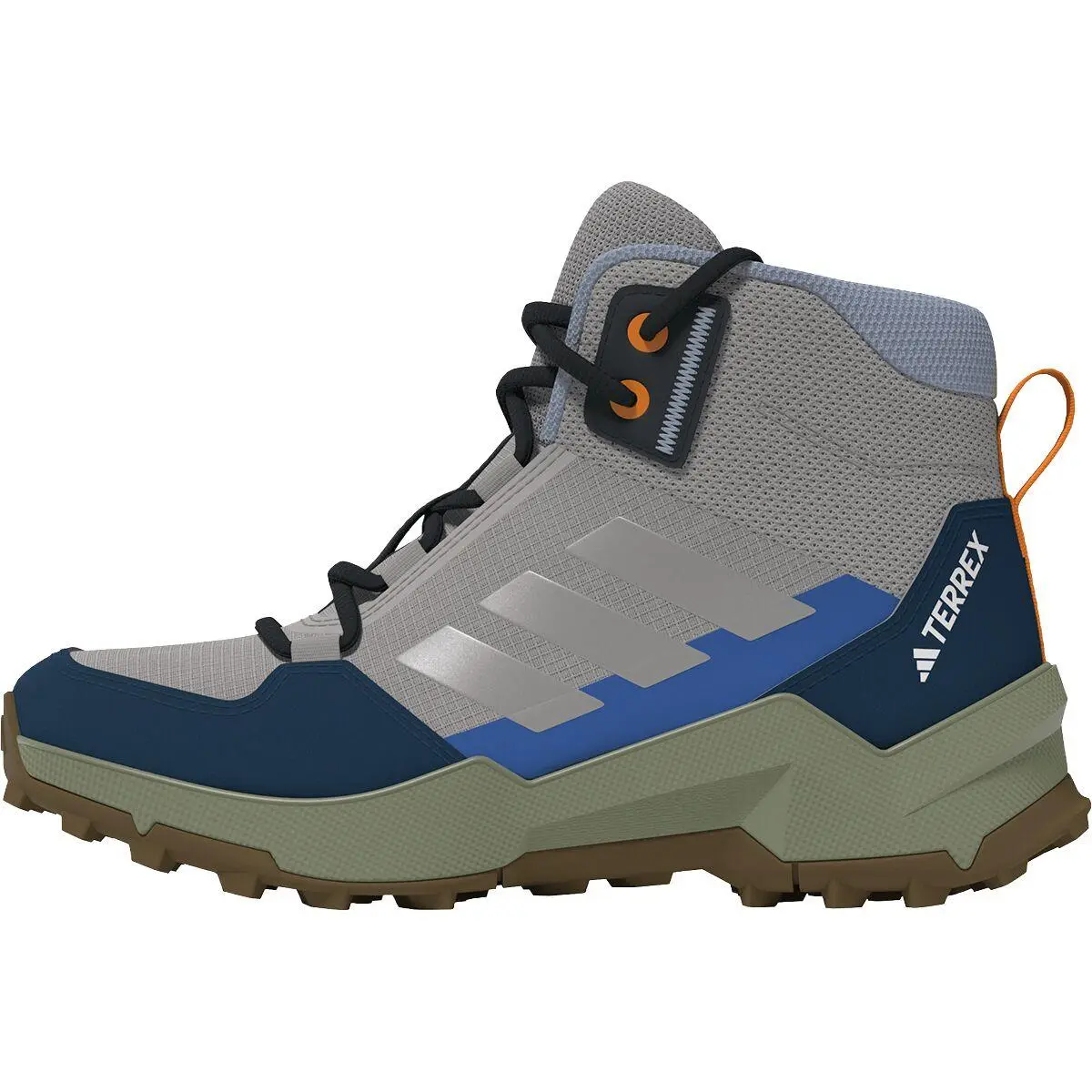 Adidas Terrex Terrex AX4R Mid Hiking Shoe - Kids` Grey Two/reflective Silver/glo - Grey Two/Reflective Silver/Glow Blue