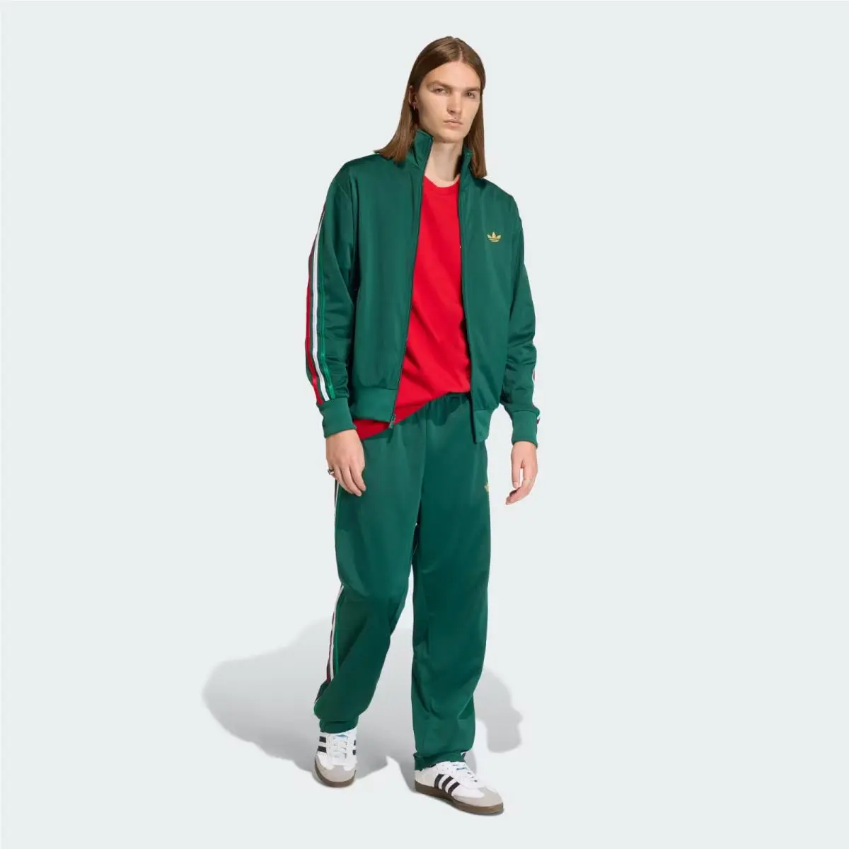 Originals Mens Firebird Track Suit KD3845 Green Mexico Fifa Set Topbottom by Adidas