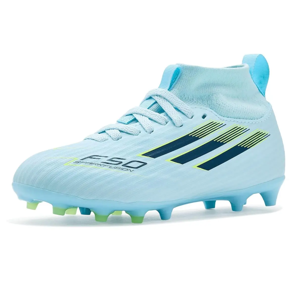 Children Unisex Sneakers Athletic Shoes  Kids Almost Blue/Yellow by Adidas