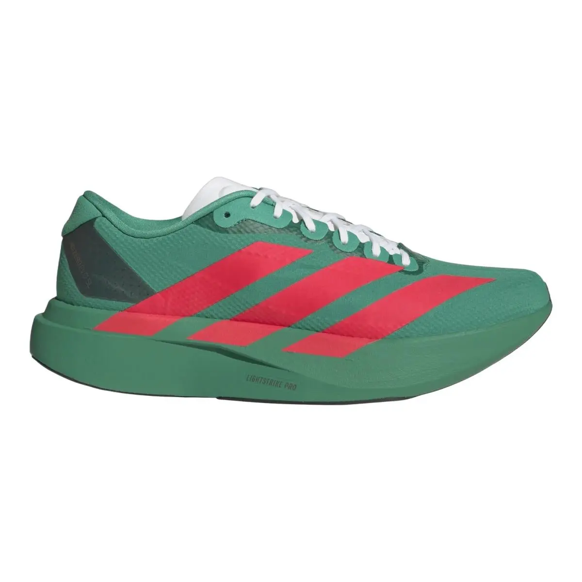 Adizero Evo SL Premium Running Shoes Sneakers Mens Size 8-14 Au Court Green/Lucid Red/Cloud White by Adidas