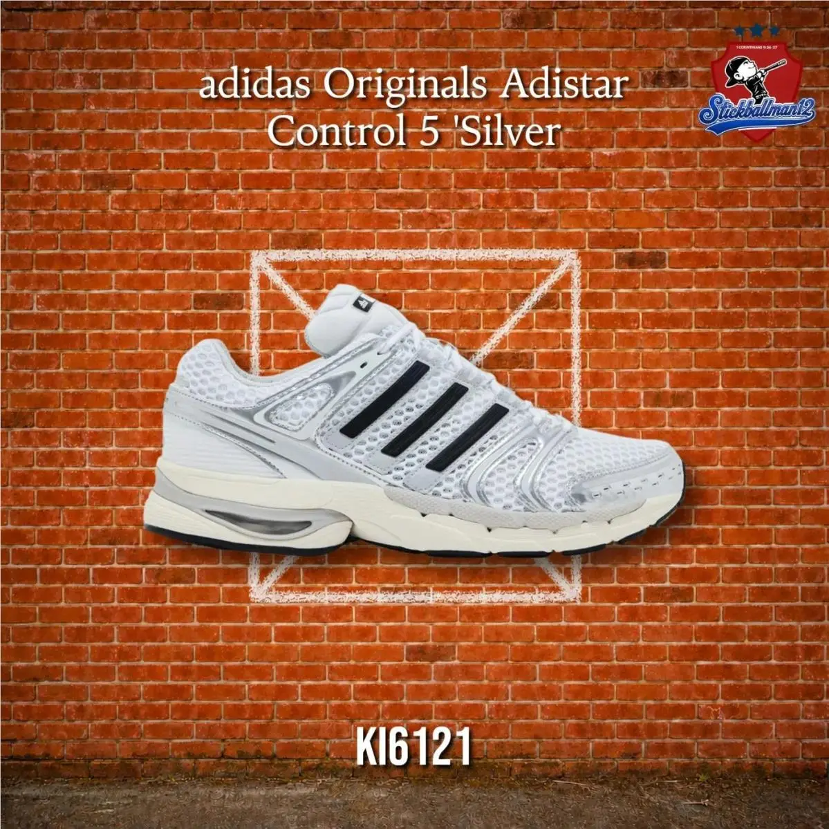 Adistar Control 5 Silver Metallic Grey Black KI6121 by Adidas