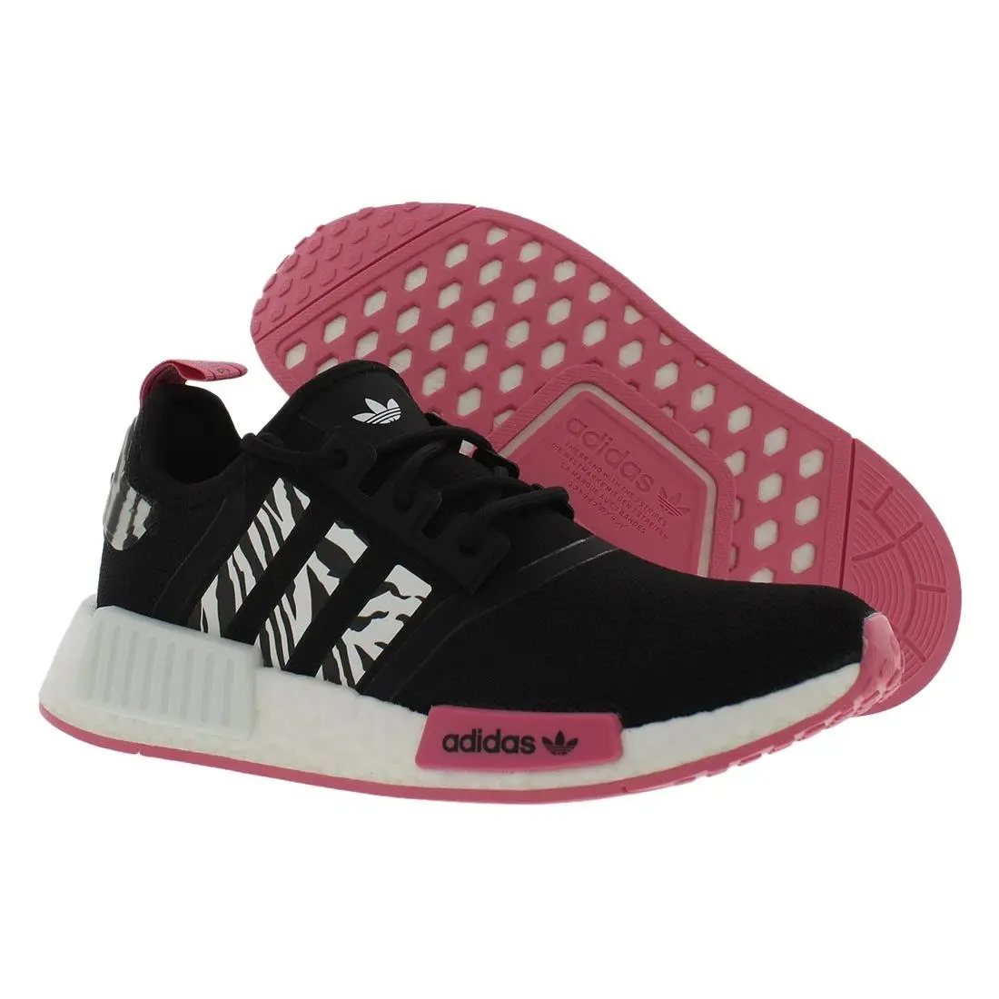 Adidas shoes - Black/White/Pink, Main: Black 4