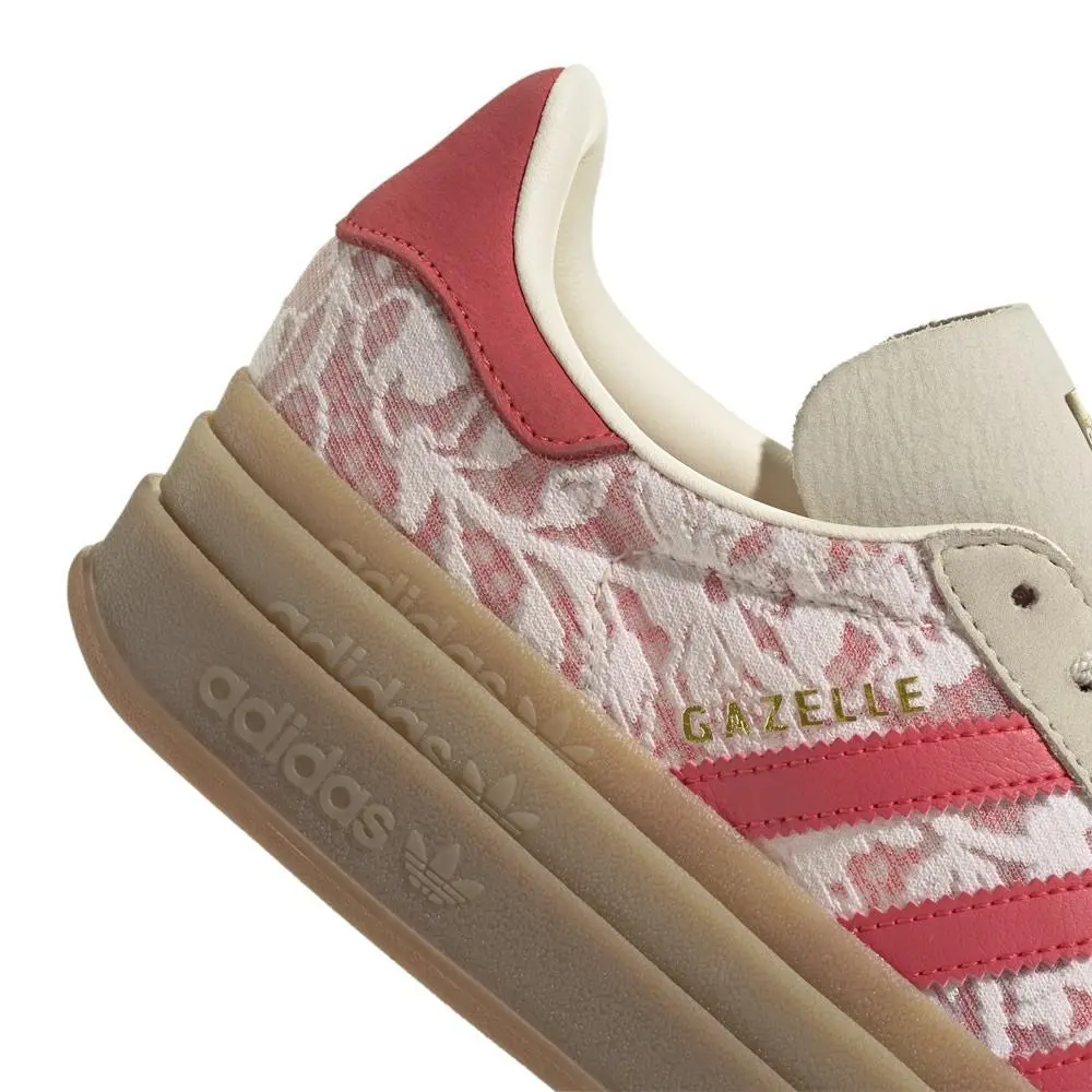 Adidas shoes - adidas Gazelle Bold X Liberty London - JR8885 - Off White, Pink 5