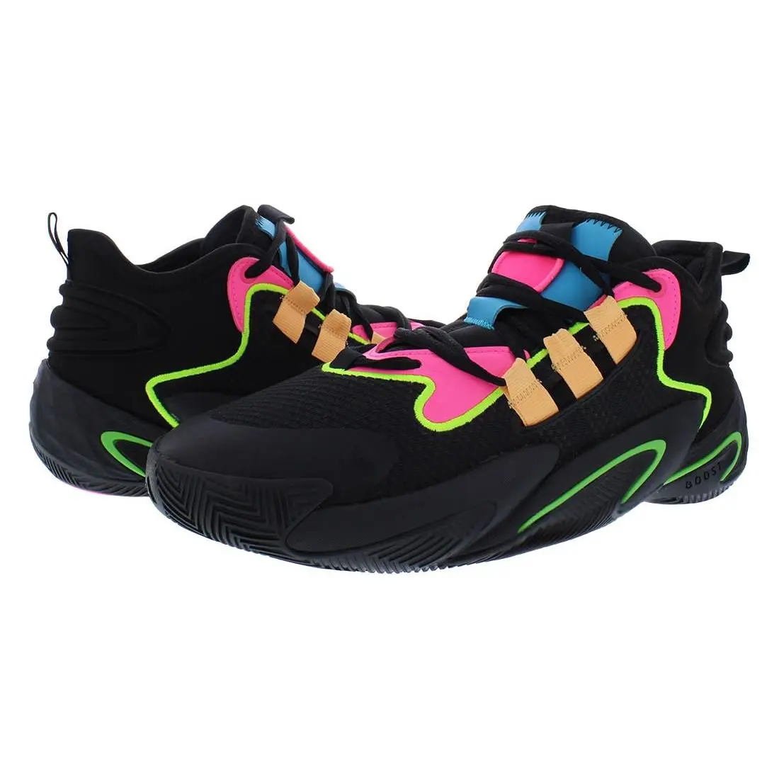 Adidas shoes  - core black acid orange lucid pink black 4