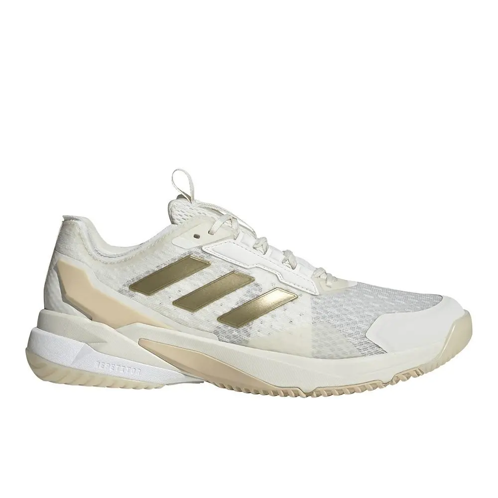 Crazyflight 6 Indoor Womens Off White Sneakers Athletic Shoes HP7026 by Adidas