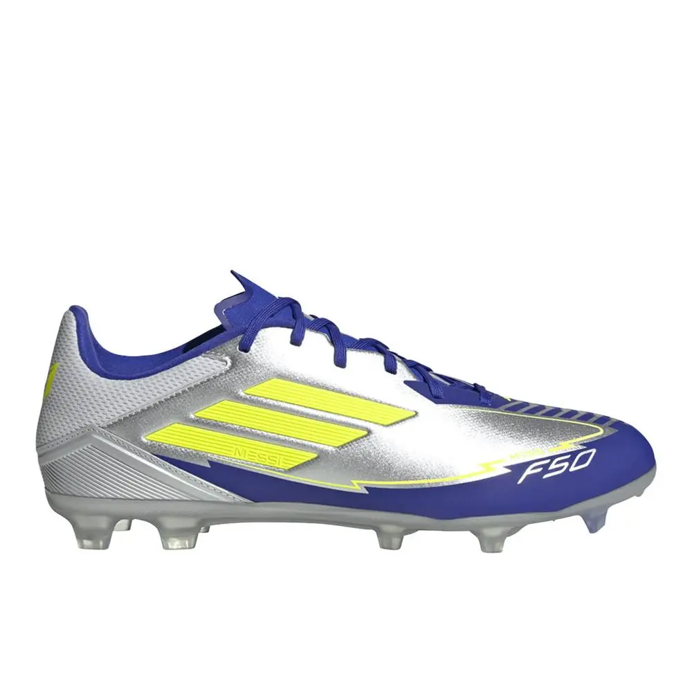Adidas F50 League Messi Firmmultiground Mens Silver Sneakers Athletic Shoes IH0