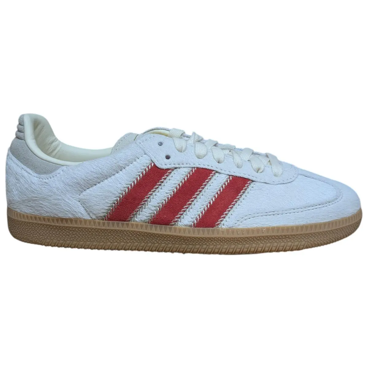 Adidas Women`s Pony Hair Samba OG Sneakers - Beige/scarlet - US Sizes - JS3935