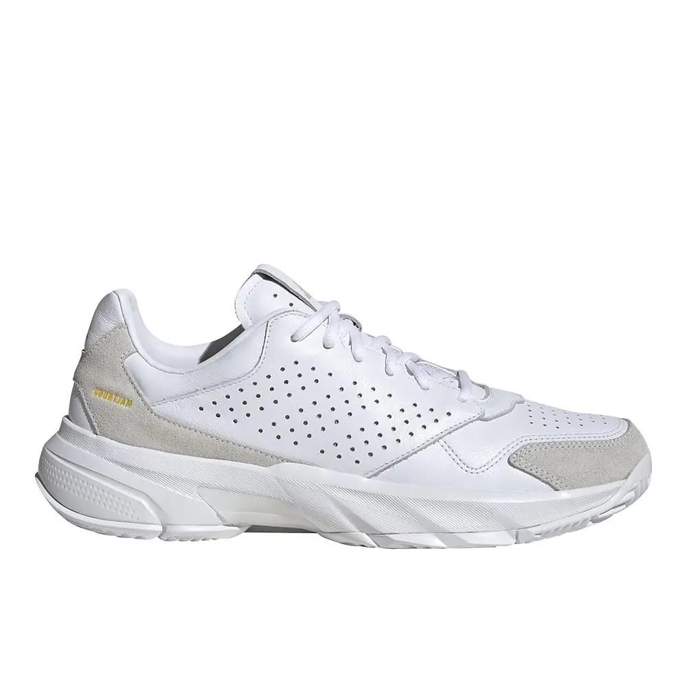 Courtjam Control 3 Premium Tennis Mens White Sneakers Athletic Shoes JI4 by Adidas