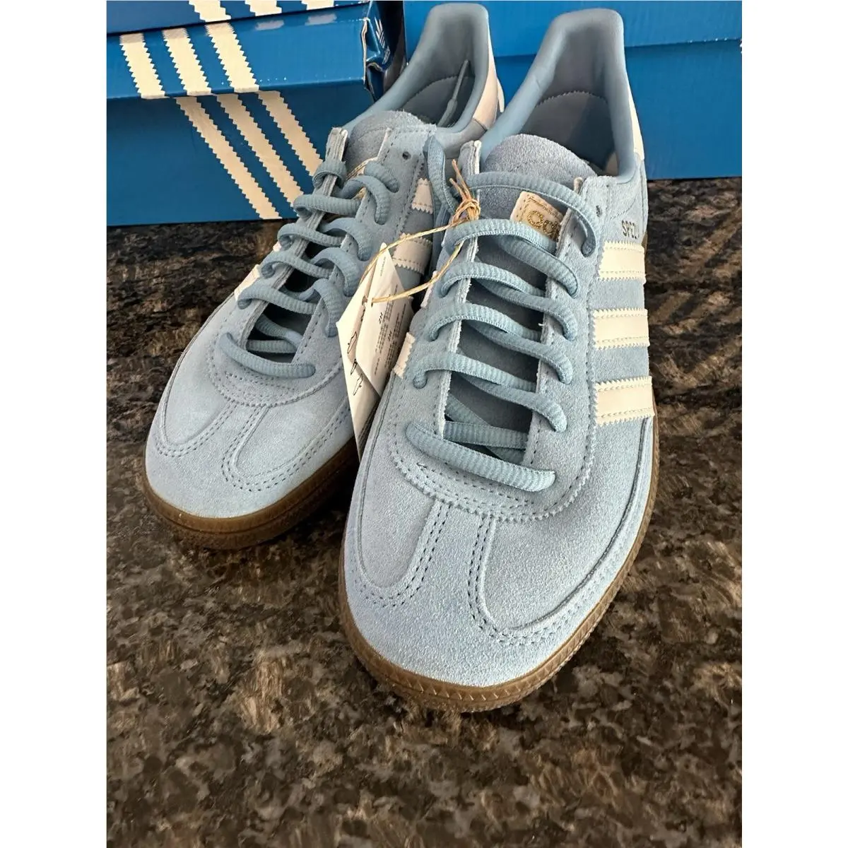 Adidas shoes - adidas Handball Spezial - Handball Spezial - BD7632 - Light Blue / Cloud White / Gum 21