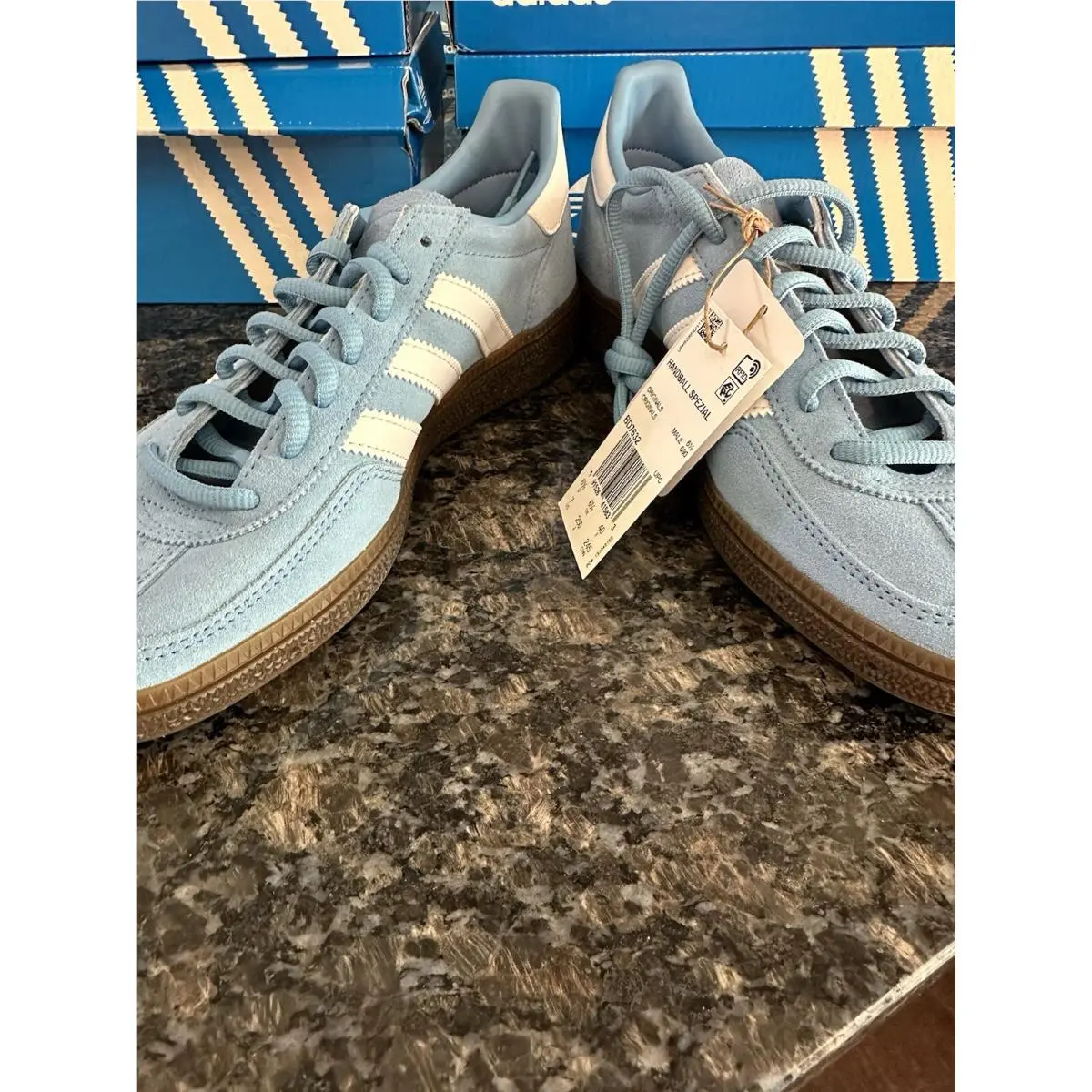 Adidas shoes - adidas Handball Spezial - Handball Spezial - BD7632 - Light Blue / Cloud White / Gum 22
