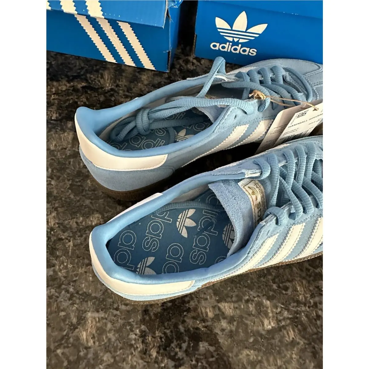 Adidas shoes - adidas Handball Spezial - Handball Spezial - BD7632 - Light Blue / Cloud White / Gum 24