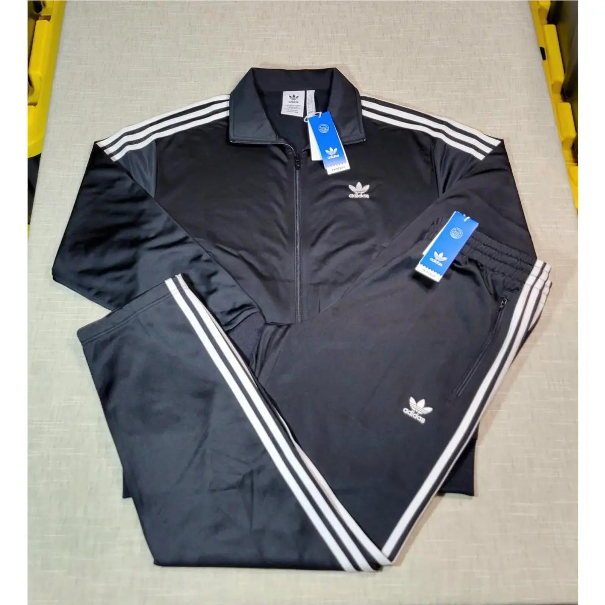 Originals Firebird Mens Tracksuit Jacket Pants Set Black Sz M L XL 2XL by Adidas