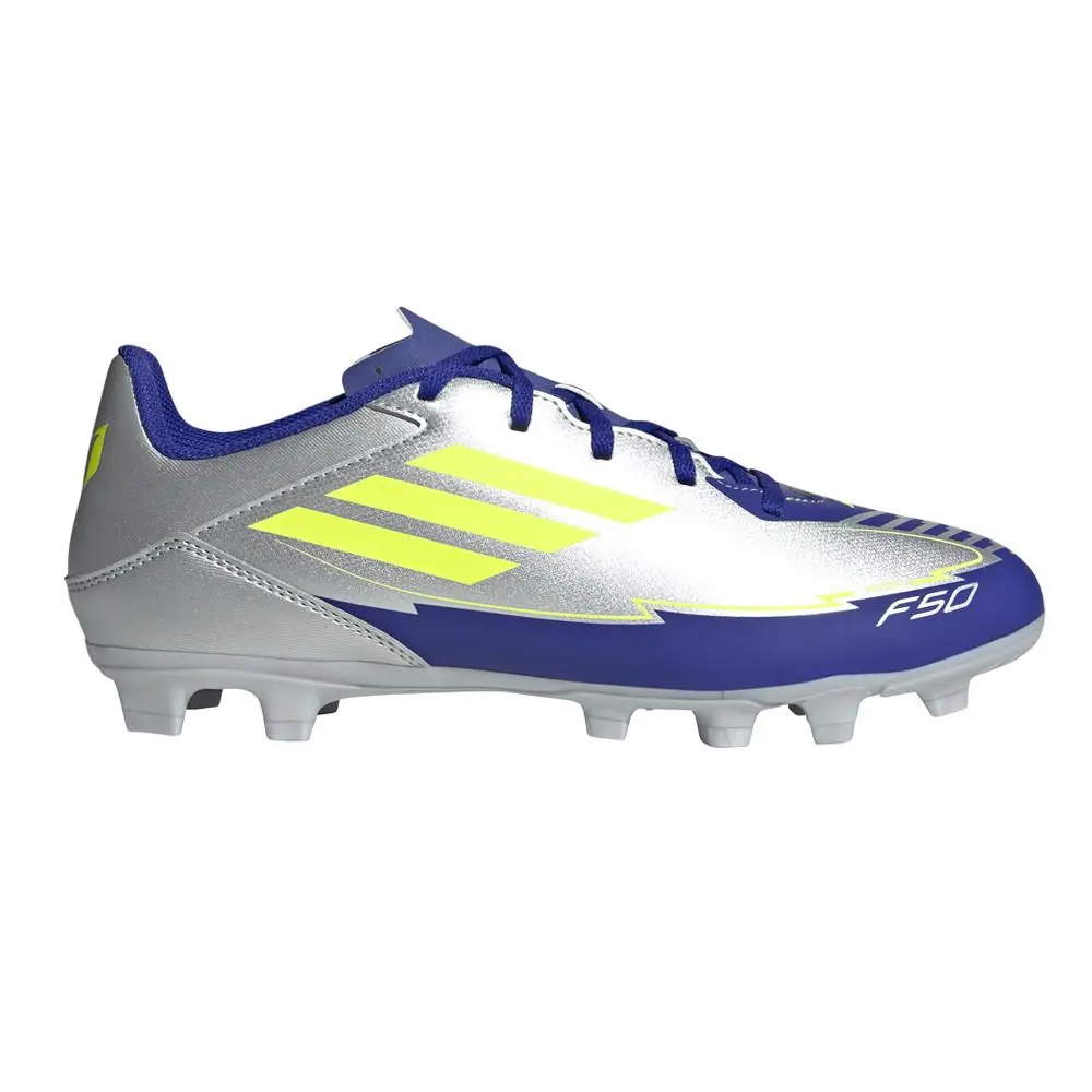 Adidas F50 Club Messi Firmmultiground Mens Blue Silver Sneakers Athletic Shoes