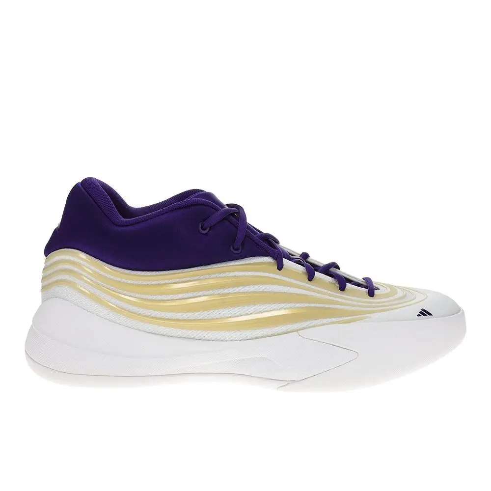 Dame X Washington Huskies Basketball Mens White Sneakers Athletic Shoes by Adidas