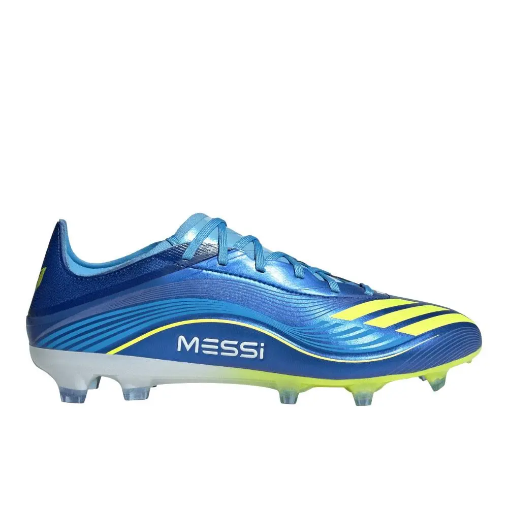 Adidas F50 Messi Pro Firm Ground Soccer Cleats Mens Blue Sneakers Athletic Shoes