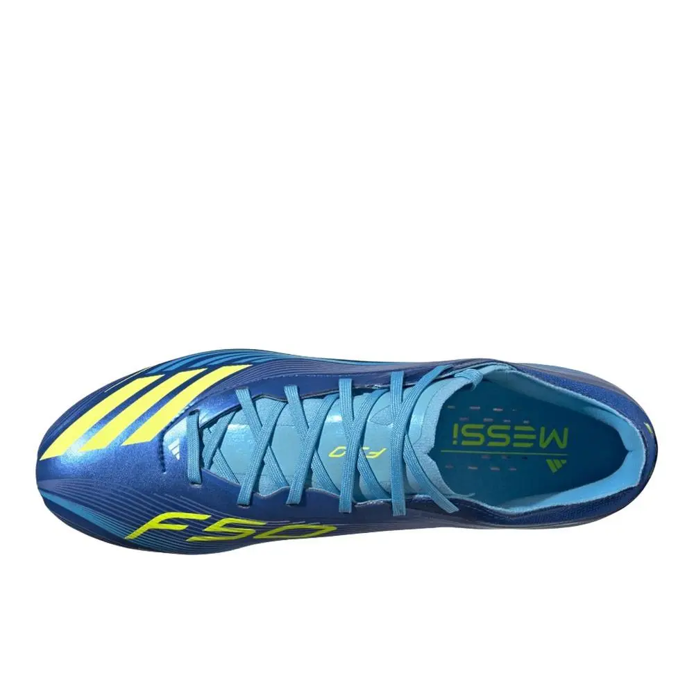 Adidas shoes - adidas F50 Messi Pro Firm Ground Soccer Cleats - JQ7953 - Blue 2