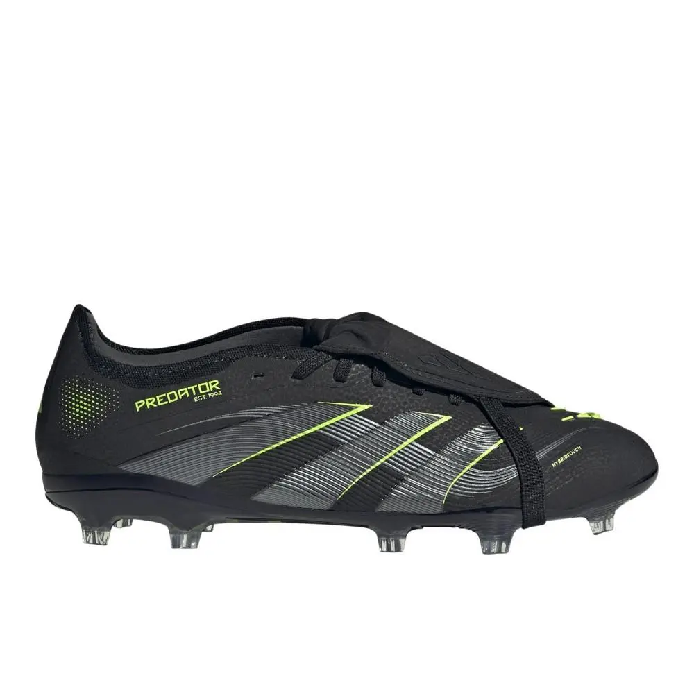 Adidas Predator Pro Foldover Tongue Firm Ground Mens Black Sneakers Athletic Sh