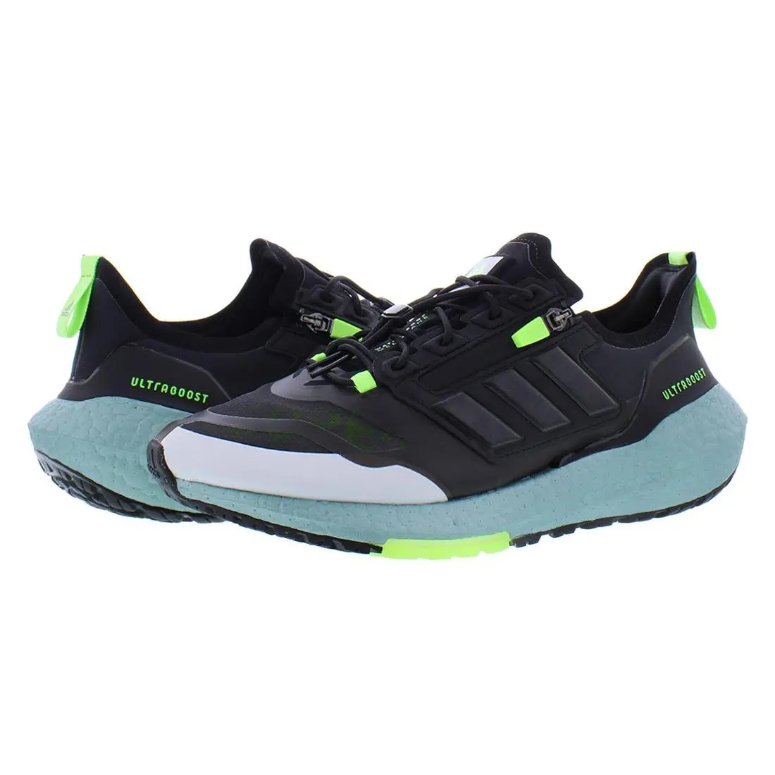 Adidas shoes - Crystal White/Core Black/Signal Green, Main: Black 1