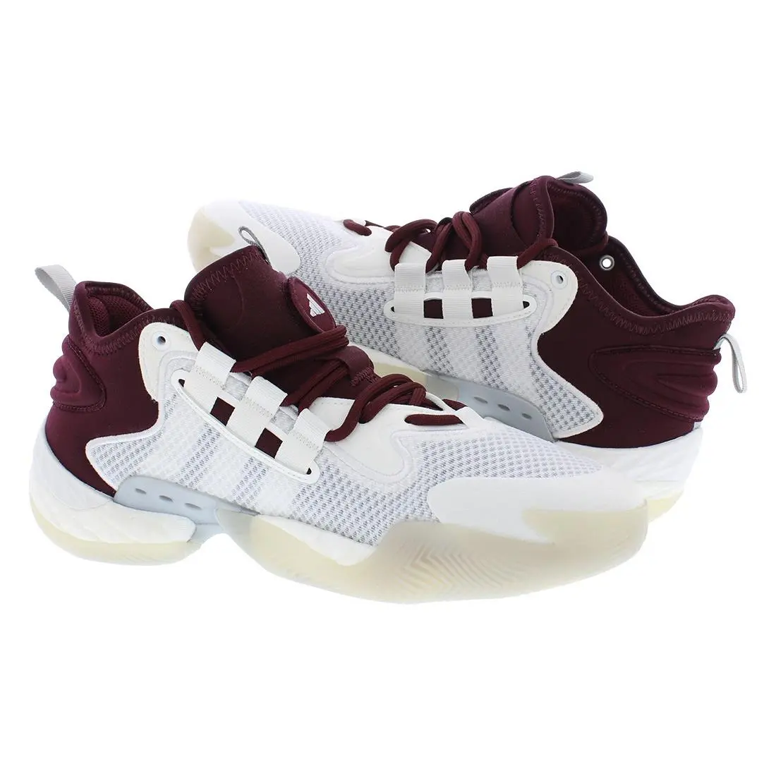 Adidas shoes - Footwear White/Footwear White/Team Maroon, Full: Footwear White/Footwear White/Team Maroon 1