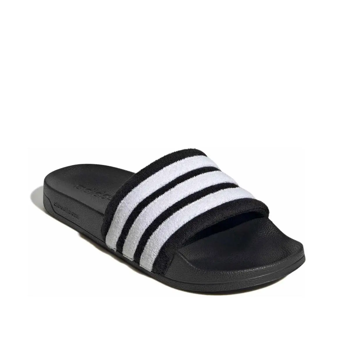 Woman`s Casual Sandals  Shower Terry Slide Sandal Black/White by Adidas
