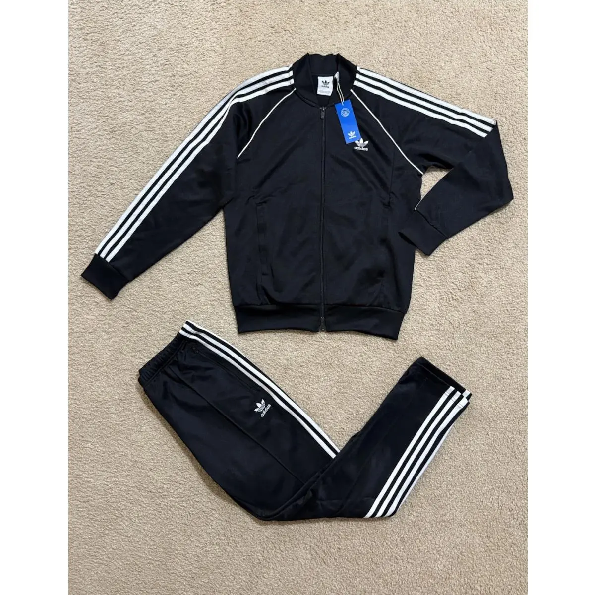 Adidas Originals Sst Superstar Tracksuit Mens Black 2 Piece Set Multi Sizes