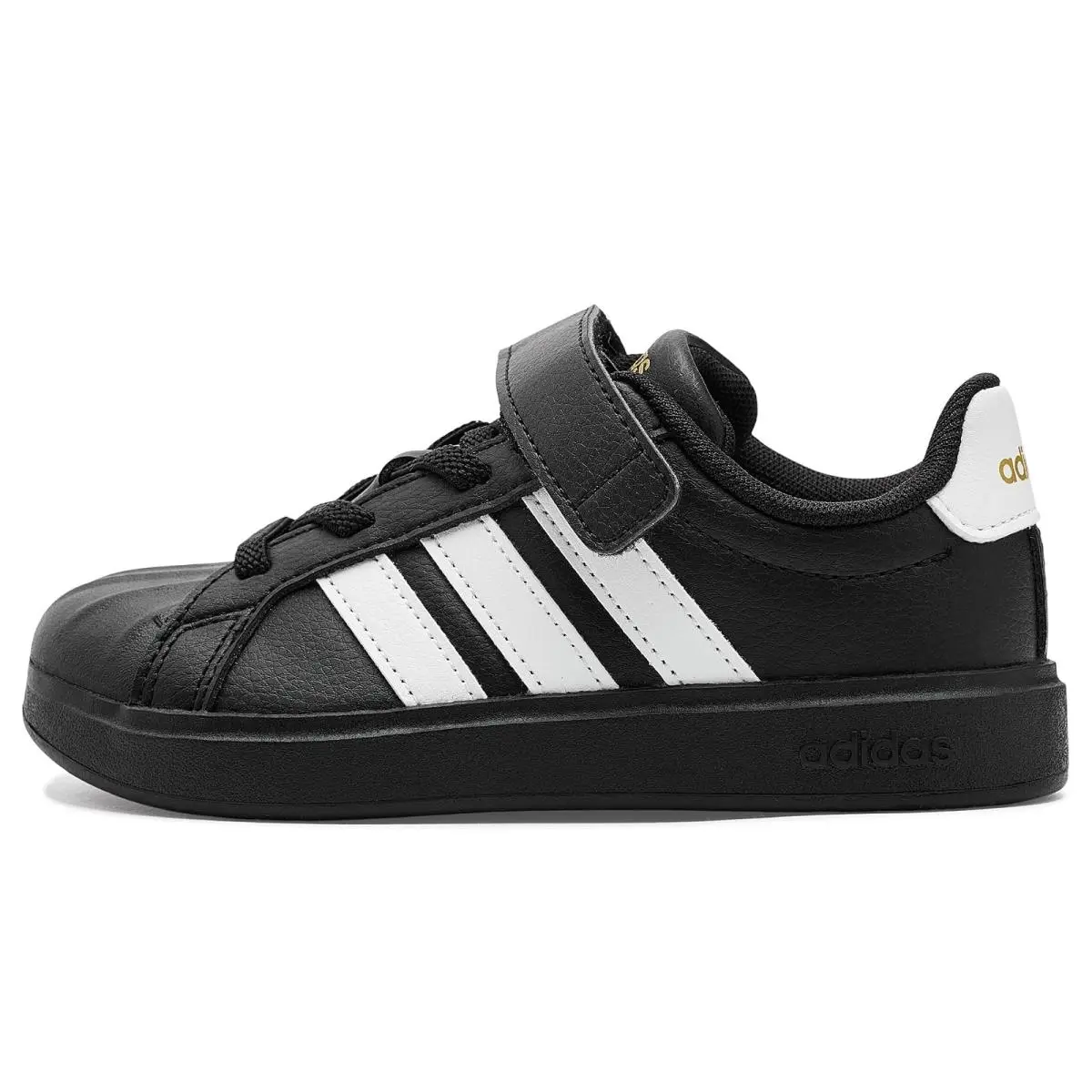 Adidas shoes - Black/White/Gold Metallic 9
