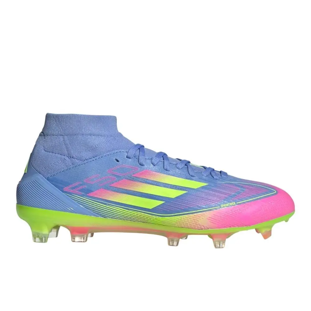 Adidas F50 Pro Mid Firm Ground Womens Blue Sneakers Athletic Shoes IH3863-A
