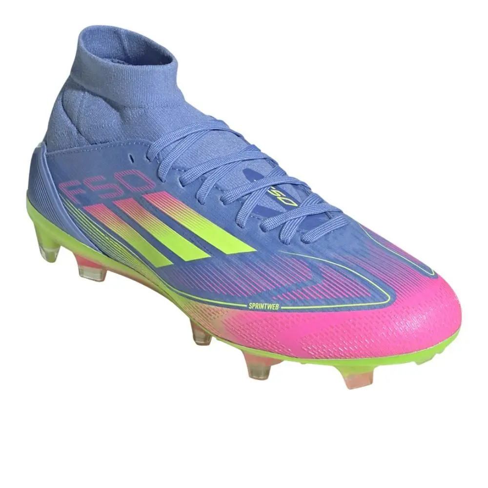 Adidas shoes - adidas F50 Pro Mid Firm Ground - IH3863-A - Blue 8