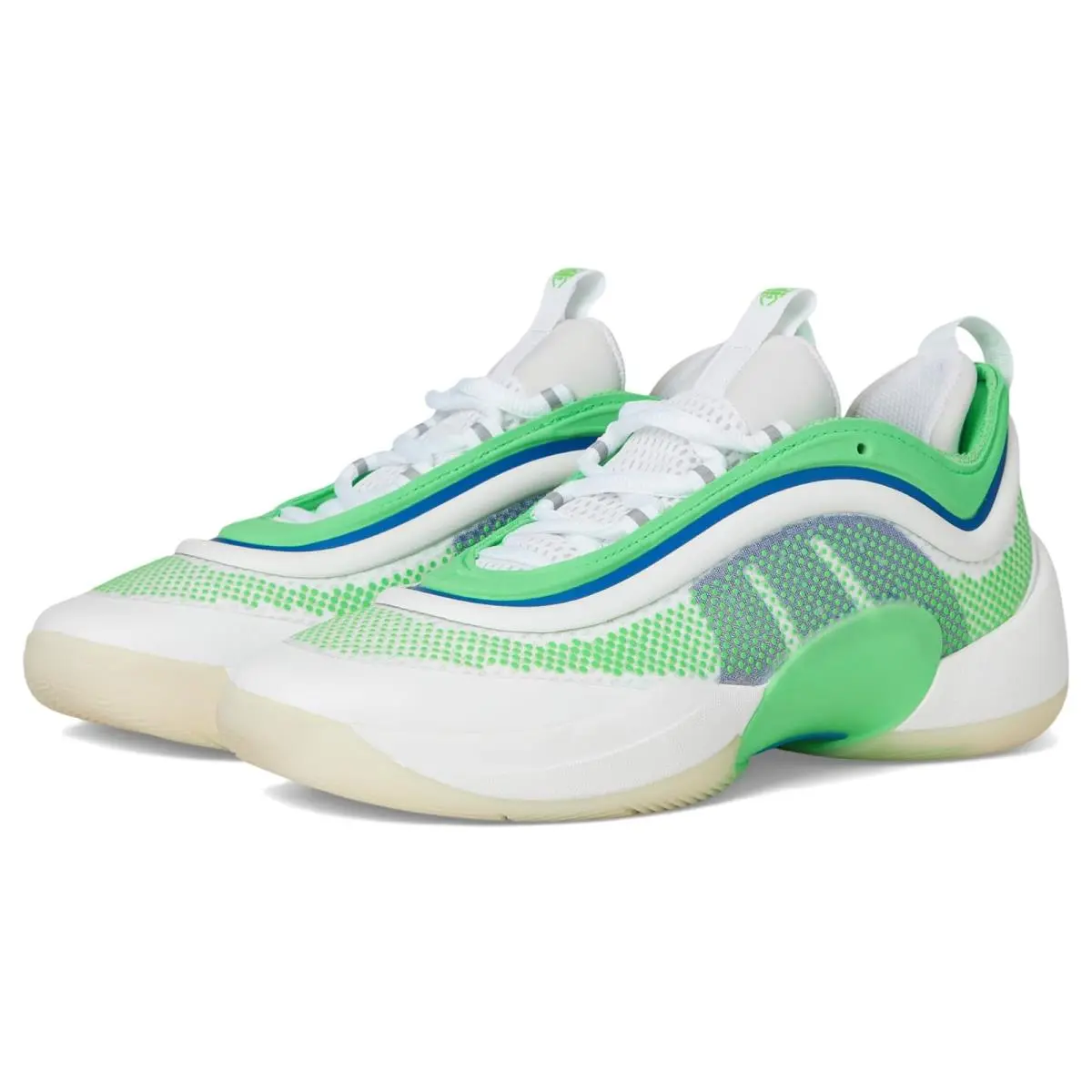 Unisex Sneakers Athletic Shoes  D.o.n. Issue 6 Basketball Shoes White/Screaming Green/Lucid Blue by Adidas