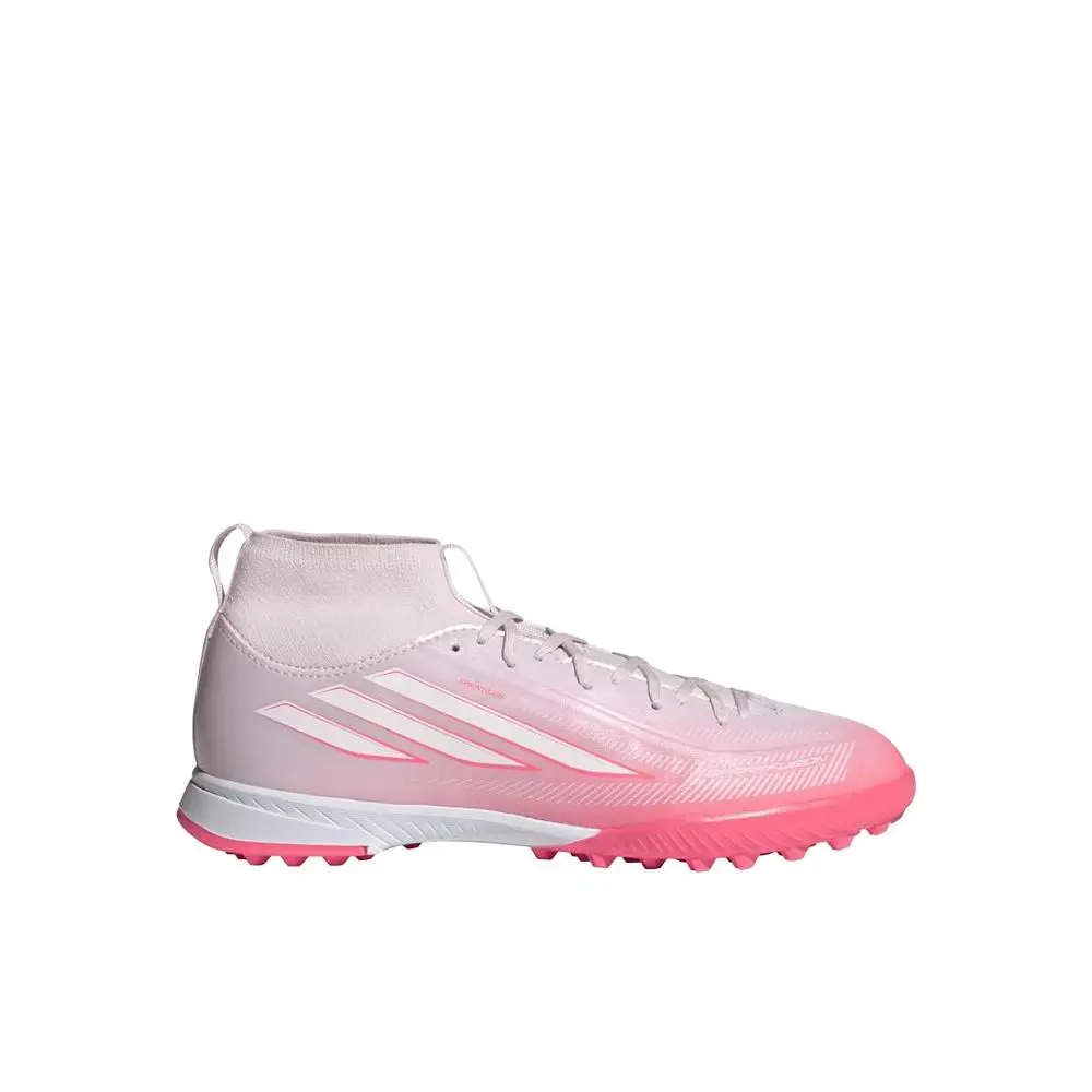 Adidas F50 Sparkfusion League Mid Cut Turf Soccer Cleats Unisex Pink Sneakers At