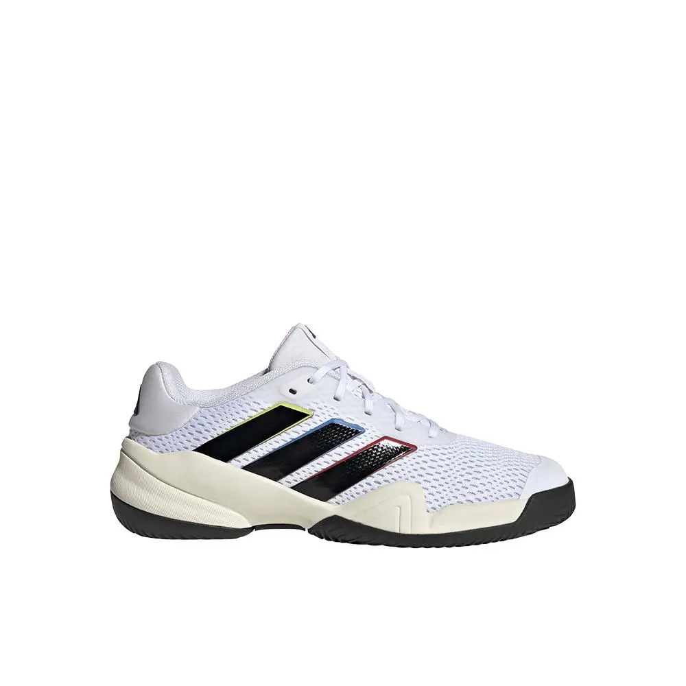 Barricade Tennis Unisex White Sneakers Athletic Shoes SB1158-KI3607 by Adidas