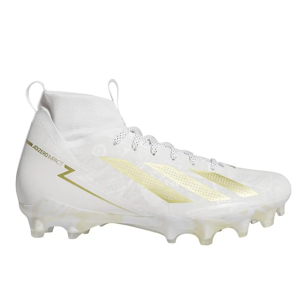 Adizero Impact Ii Currency Neutral American Football Cleats Unisex White by Adidas