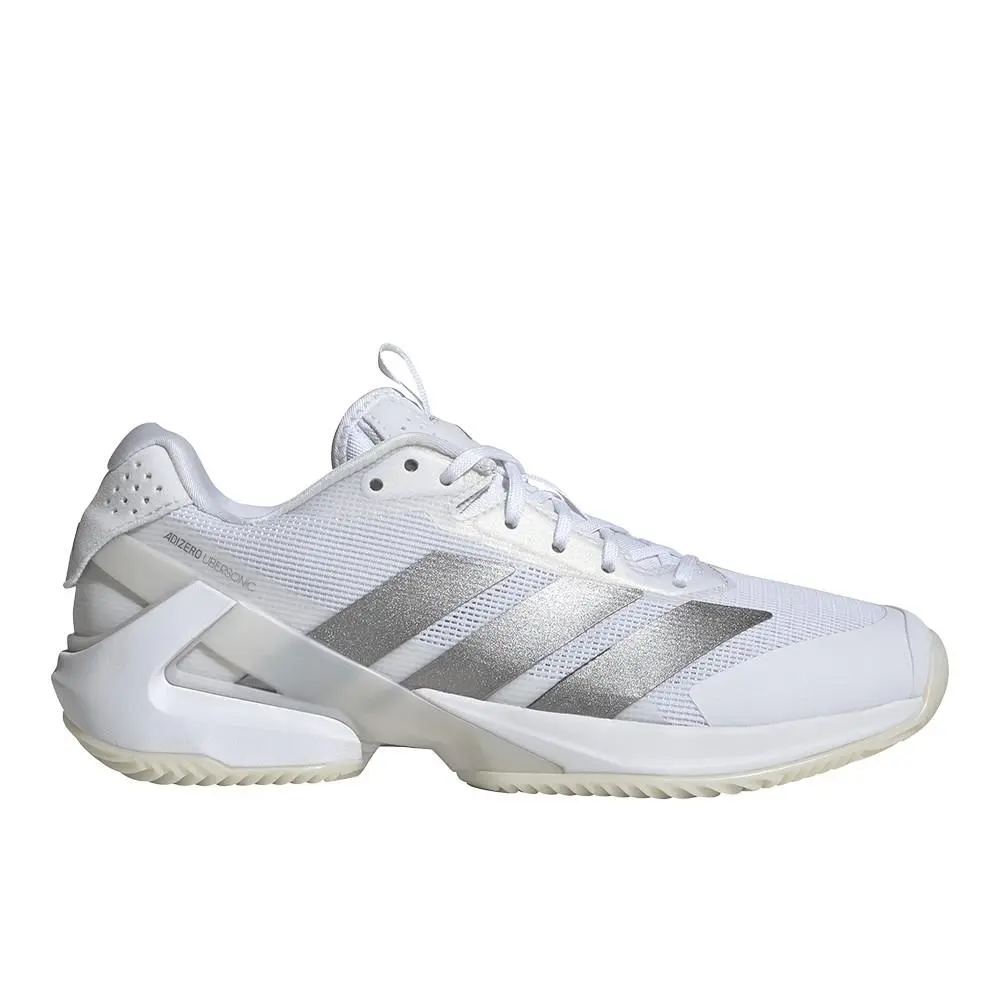 Adizero Ubersonic 5 Clay Tennis Womens White Sneakers Athletic Shoes SB1 by Adidas