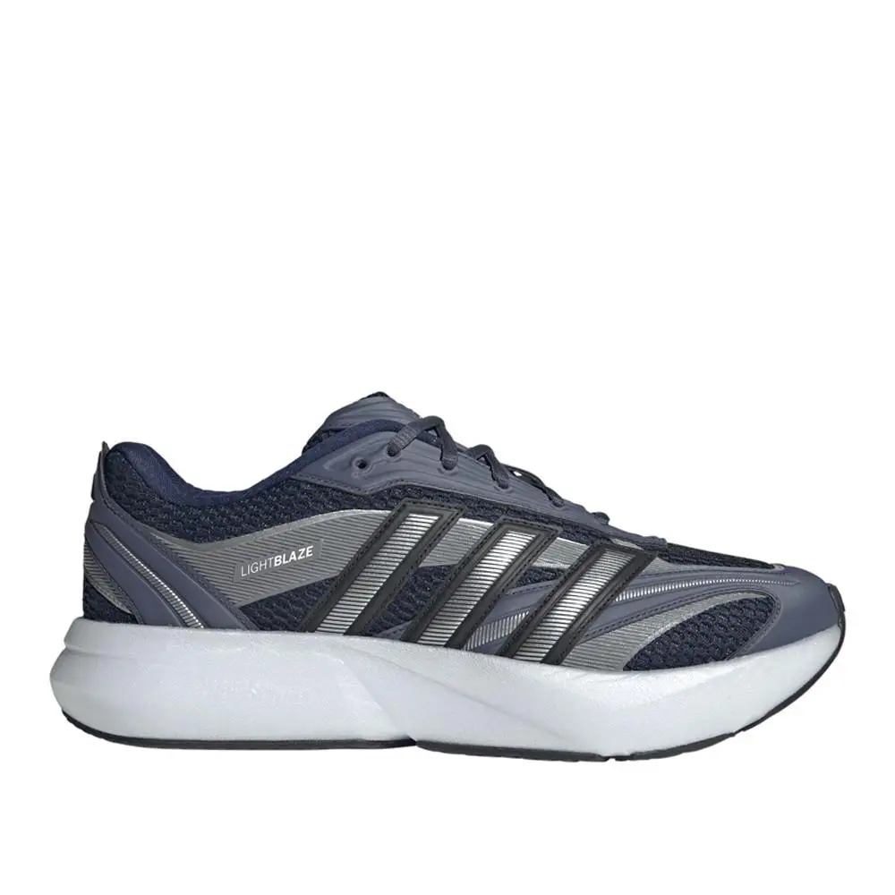 Lightblaze Glow Mens Blue Grey Sneakers Casual Shoes JP6291 by Adidas