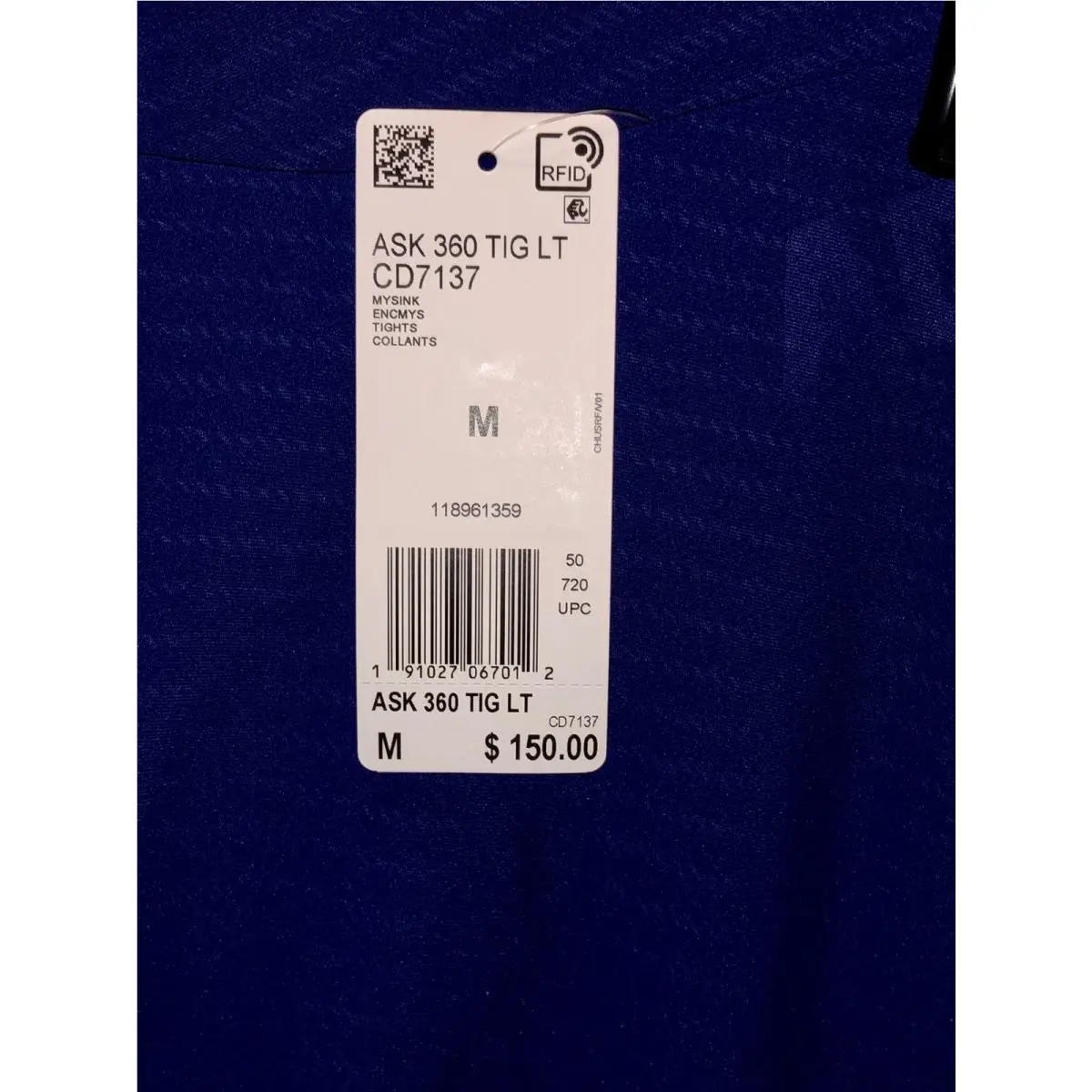 Adidas clothing - ADIDAS Alphaskin 360 Compression Long Tights Pants - CD7137 - Blue, Main: Blue 8