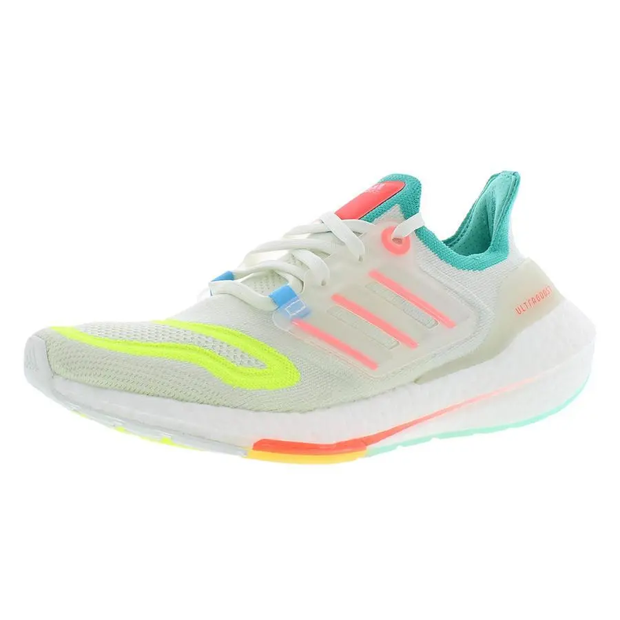 Adidas Ultraboost 22 Womens Shoes - White Tint/Turbo/Mint Rush, Main: White