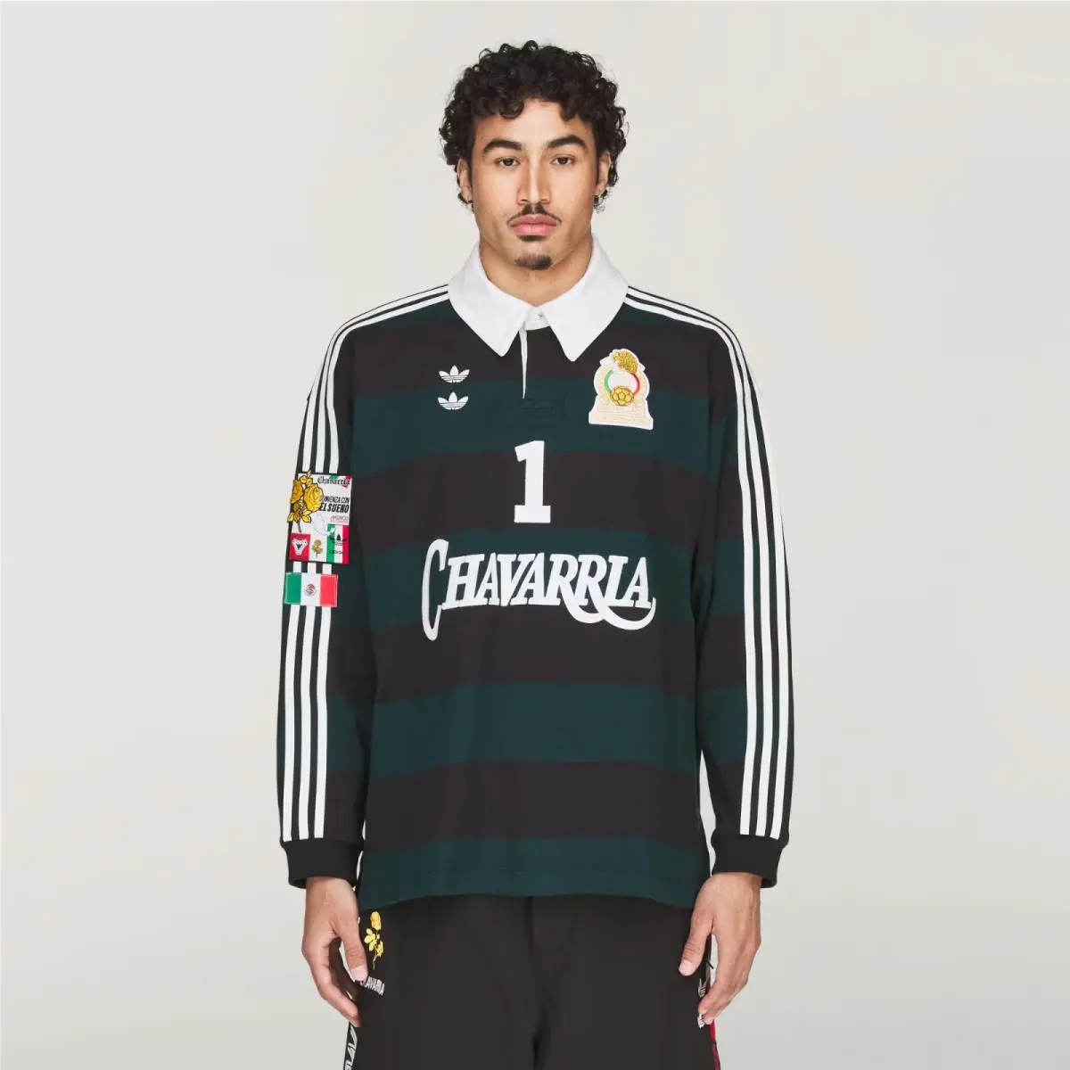 x Willy Chavarria Originals Men`s  Chavarria LS Rugby Shirt KV1977 by Adidas