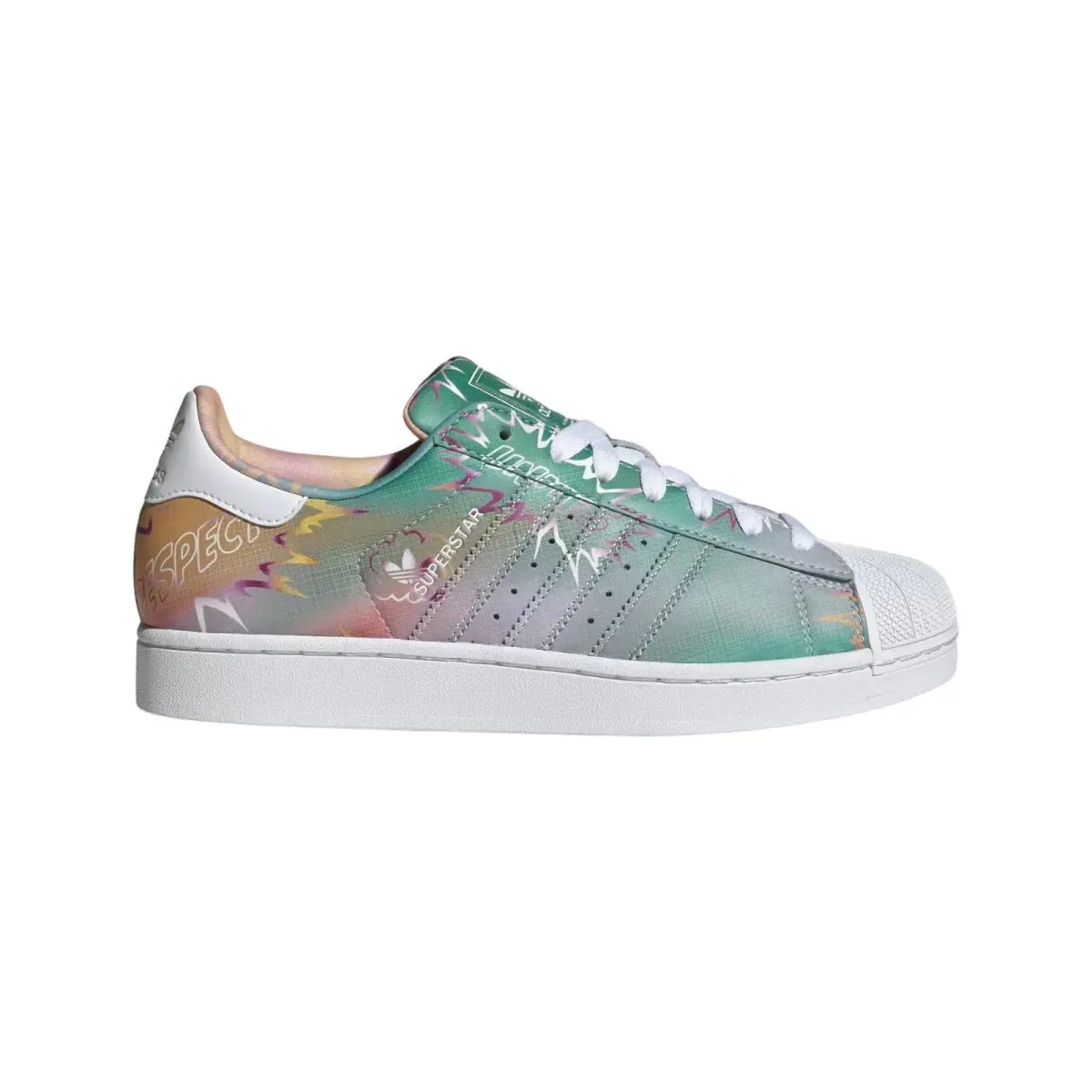 Men`s  Originals Love Unites 90`s Superstar II Leather Sneakers KJ8400 by Adidas