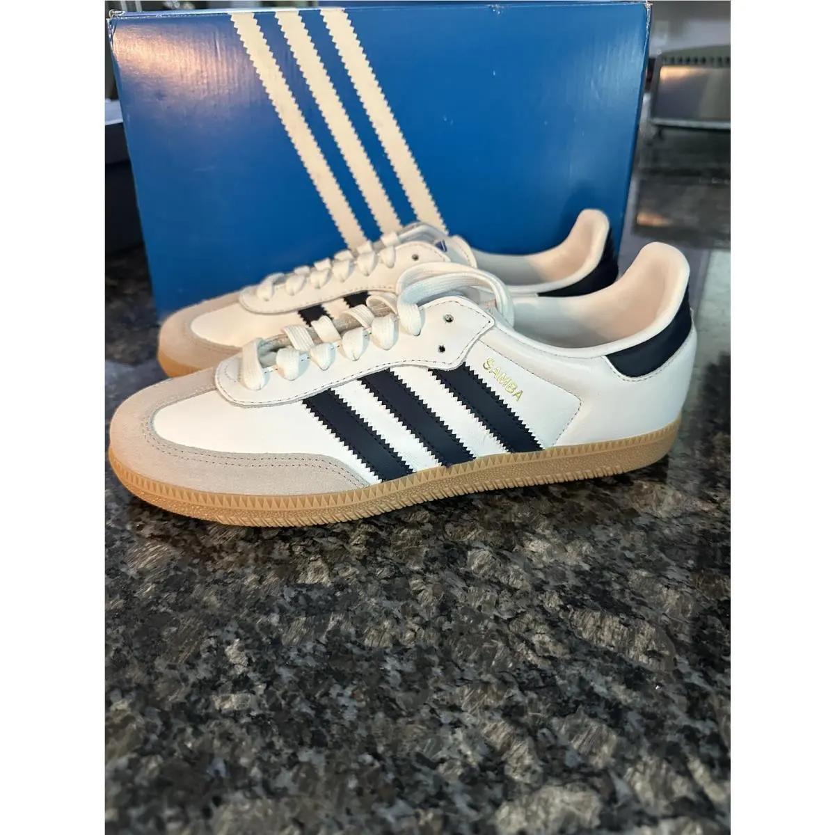 Adidas shoes - adidas Samba - Samba - IF3814 - White, Manufacturer: Cloud White/Night Indigo/Gum 12