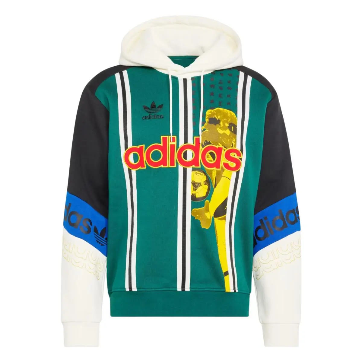 Adidas clothing - Adidas Archive Football Graphic Hoodie - KD1438 - Green 5