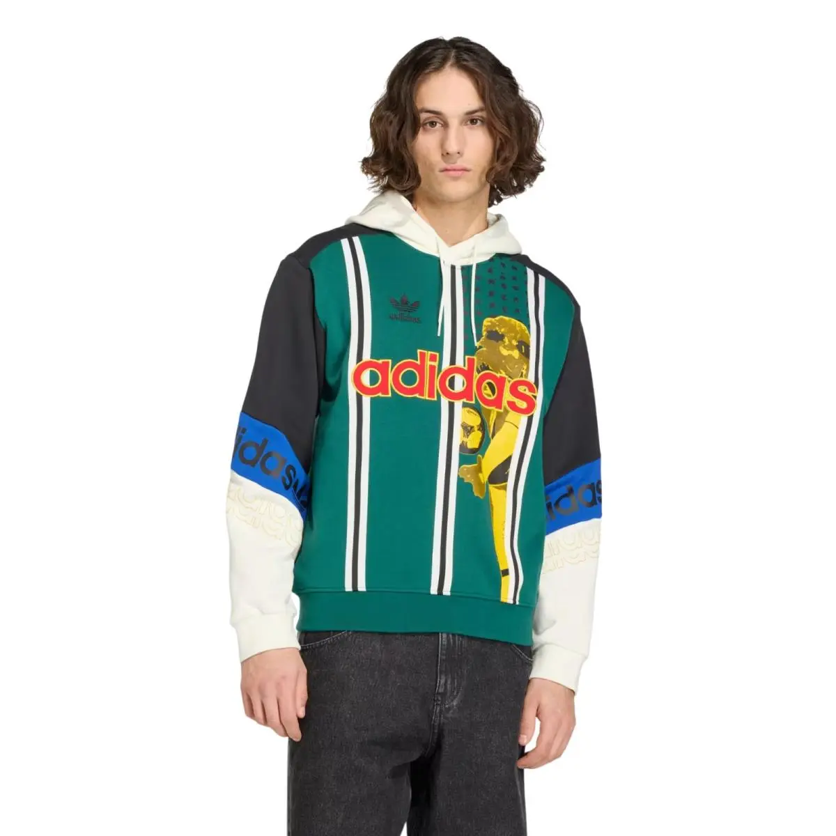 Adidas clothing - Adidas Archive Football Graphic Hoodie - KD1438 - Green 7