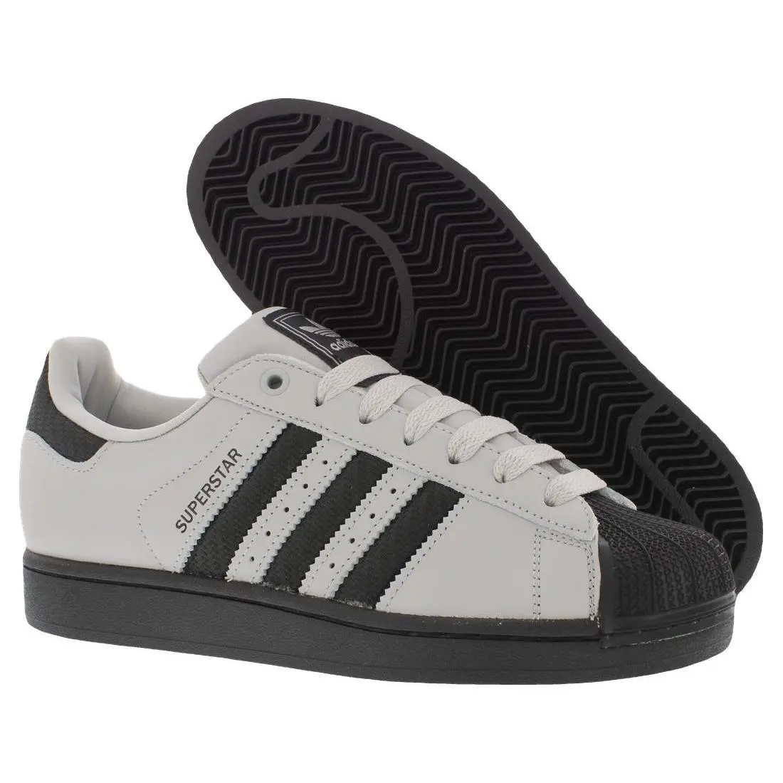 Adidas Superstar II Unisex Shoes - Grey Two/Core Black/Iron Metallic, Main: Grey