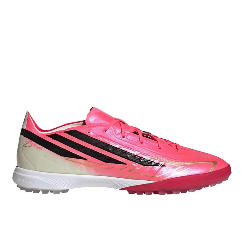 Adidas F50 Hyperfast Pro Turf Soccer Cleats Unisex Pink Sneakers Athletic Shoes