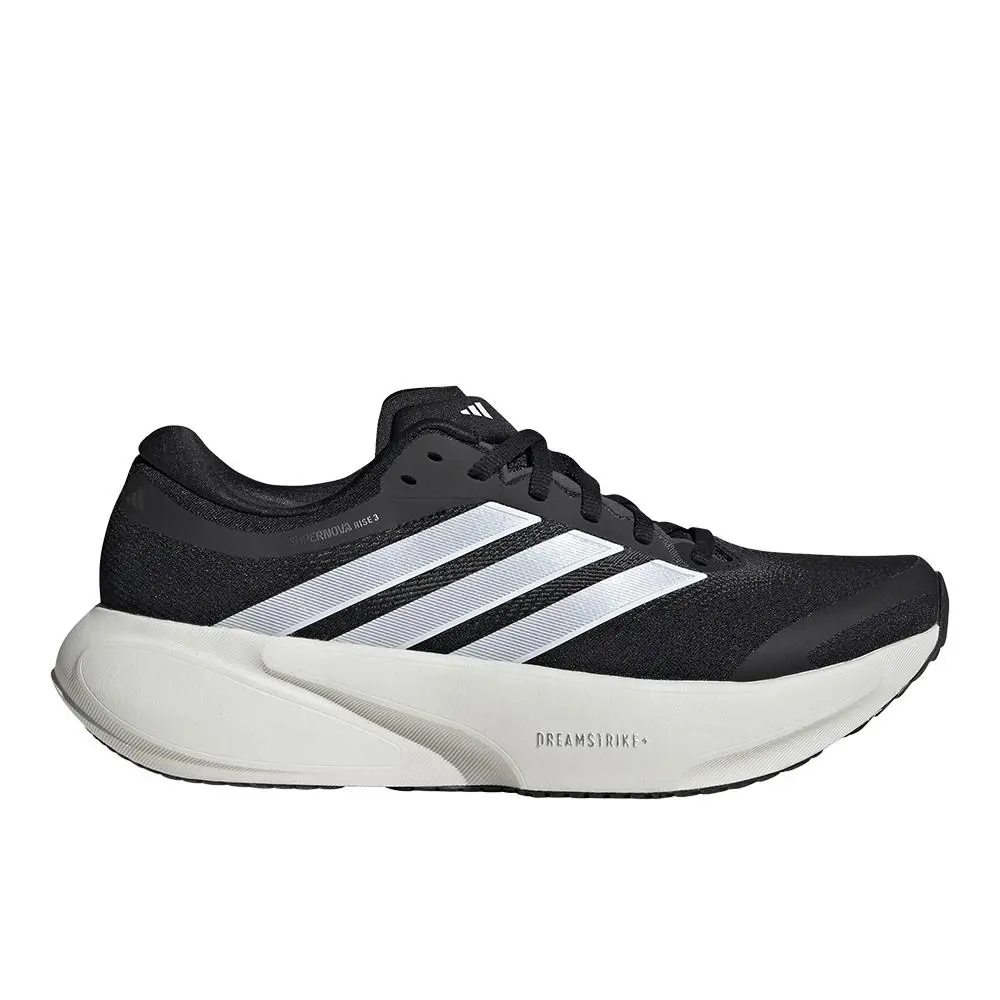 Supernova Rise 3 Wide Running Womens Black Sneakers Athletic Shoes SB115 by Adidas